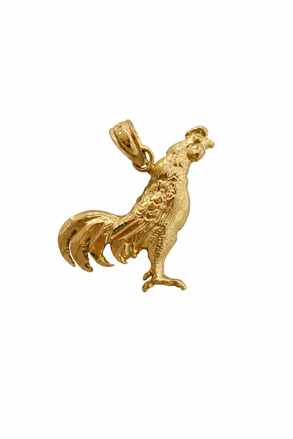 10KT SMALL YELLOW GOLD ROOSTER PENDANT Size SMALL Weigth 1.4GR