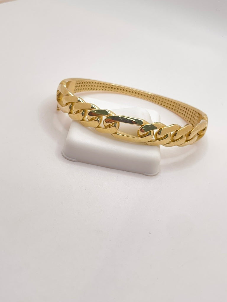 10KT CHAIN STYLE BANGLE Weight 12.4GR