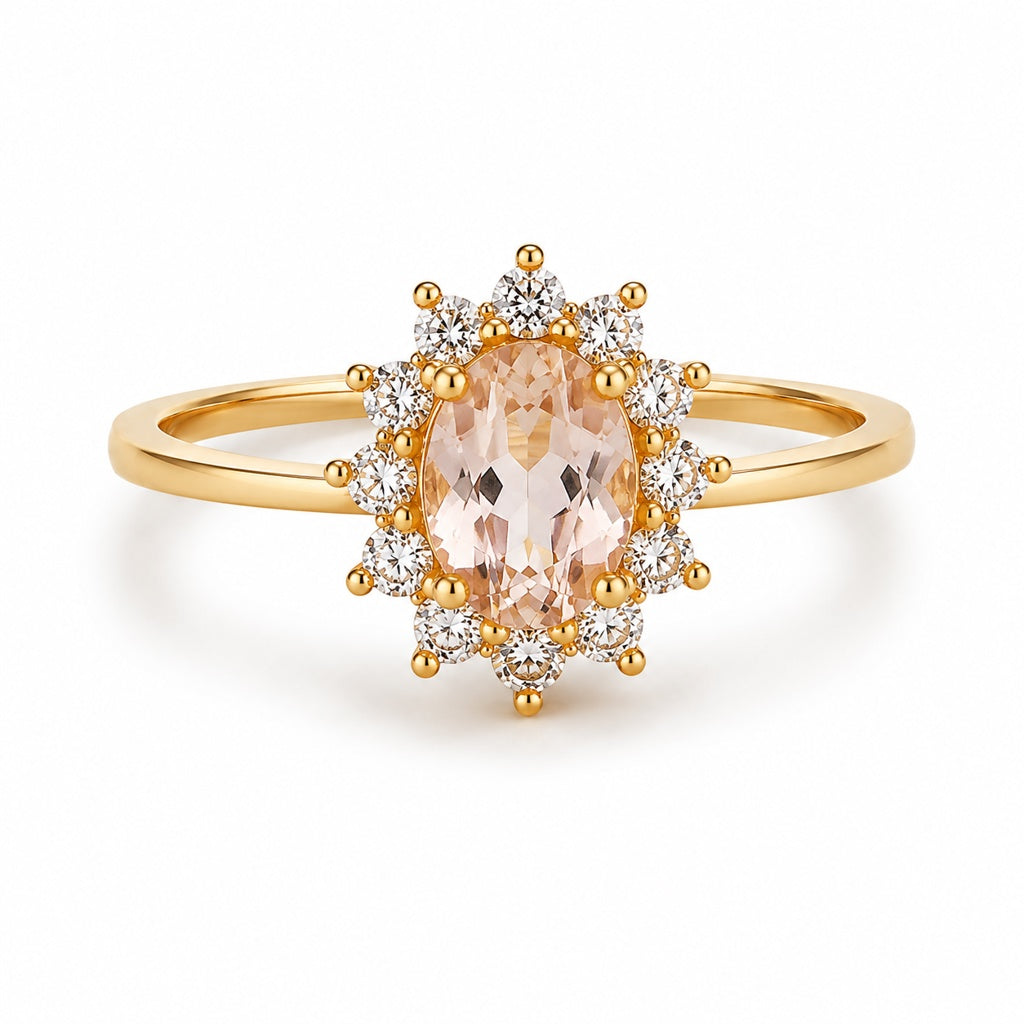 14KT DIAMOND PROMISE RING+DIAMOND Size 7