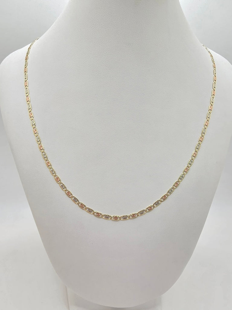 10KT VALENTINE CHAIN Size 24INCH 3MM Weight 5.4GR