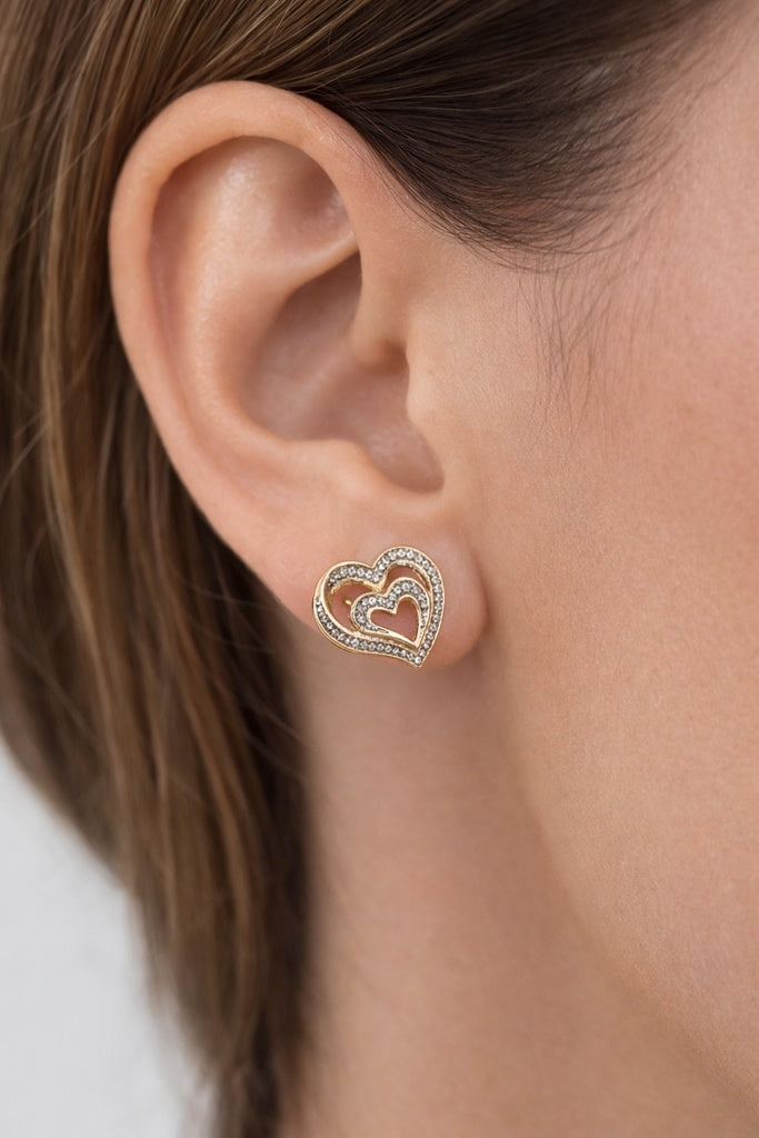 10KT ELEGANT DROPS DIAMOND  EARRINGS