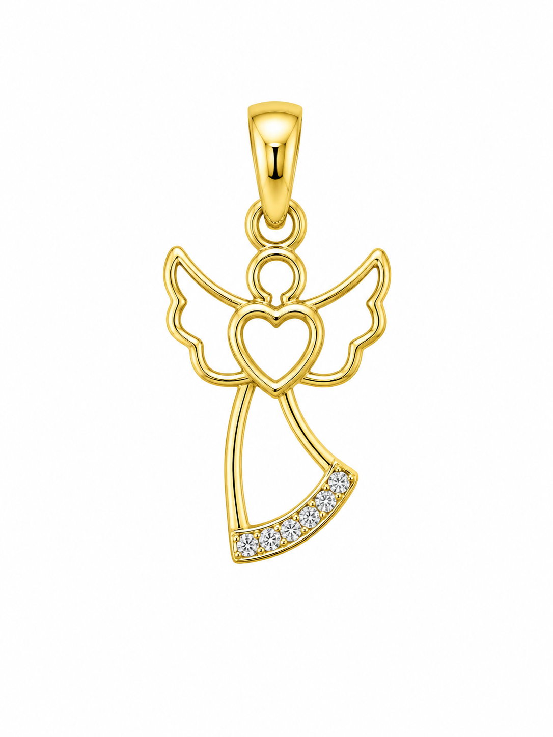 10KT DELICATE ANGEL SILHOUETTE PENDANT Size  Weigth 0.8GR