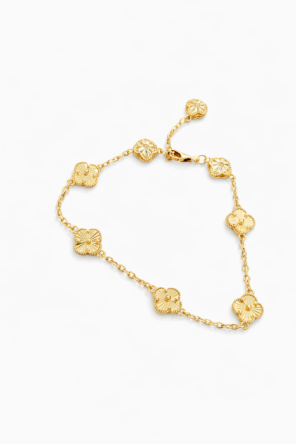 10KT FLOWER BRACELET Size 7INCH Weigth 5.4GR