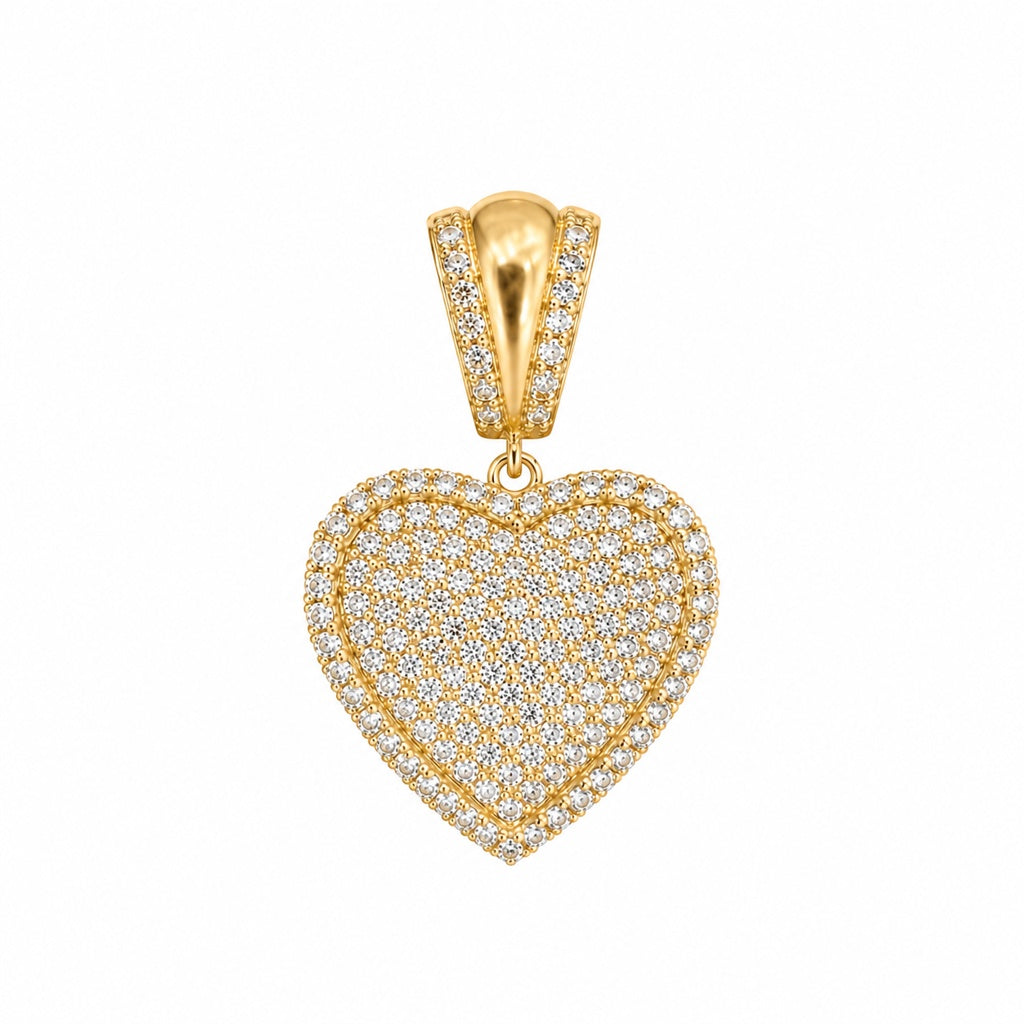 10KT CZ PENDANT HEART Weight 2.9GR.....