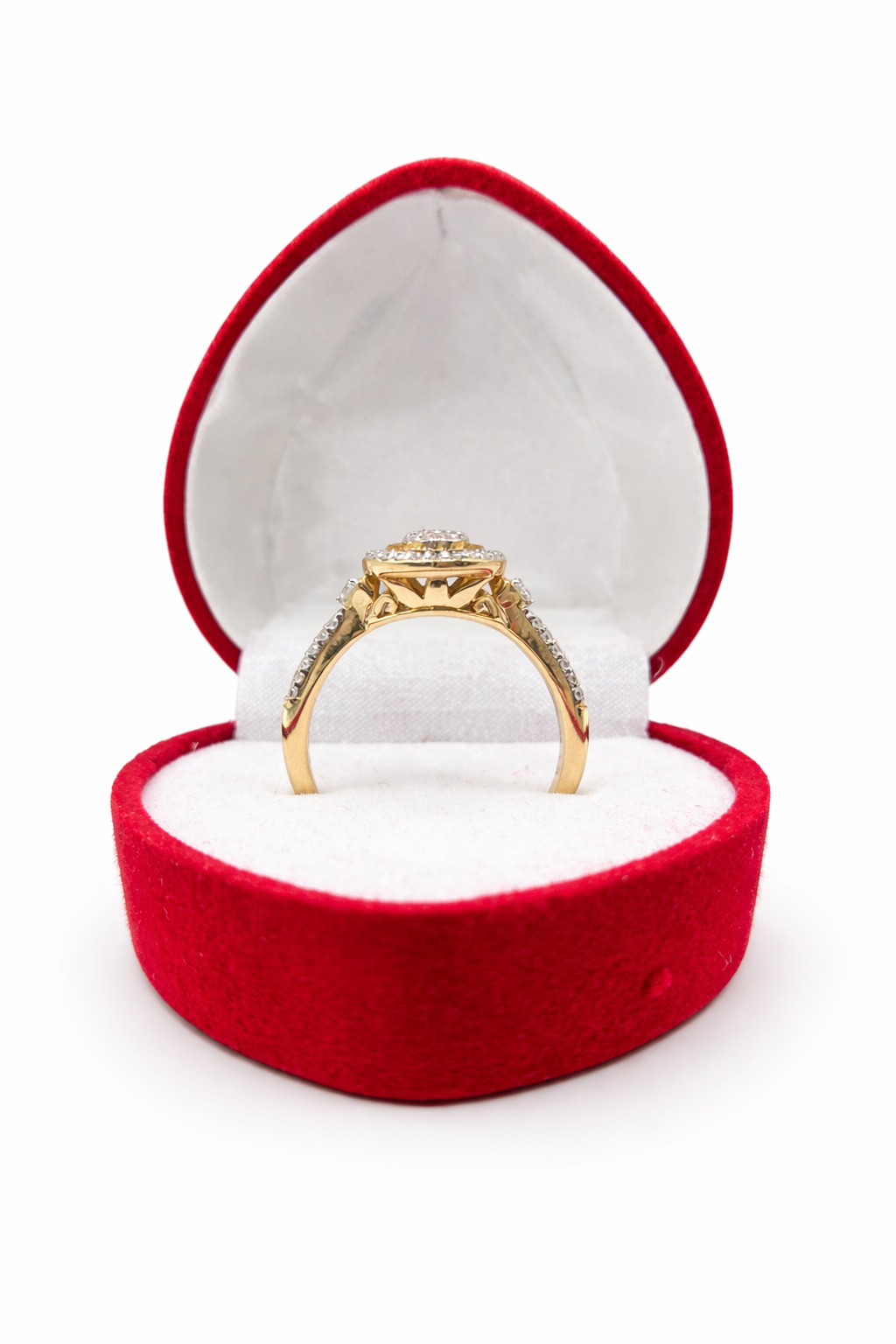 10KT  OVAL ELEGANT DIAMOND RING Size 7 0.48CT Weigth 3.3GR