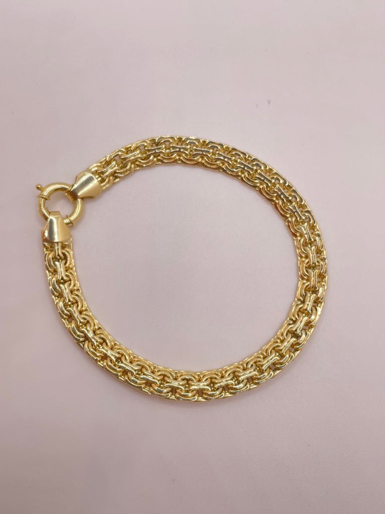 10KT OVAL LINK BRACELET