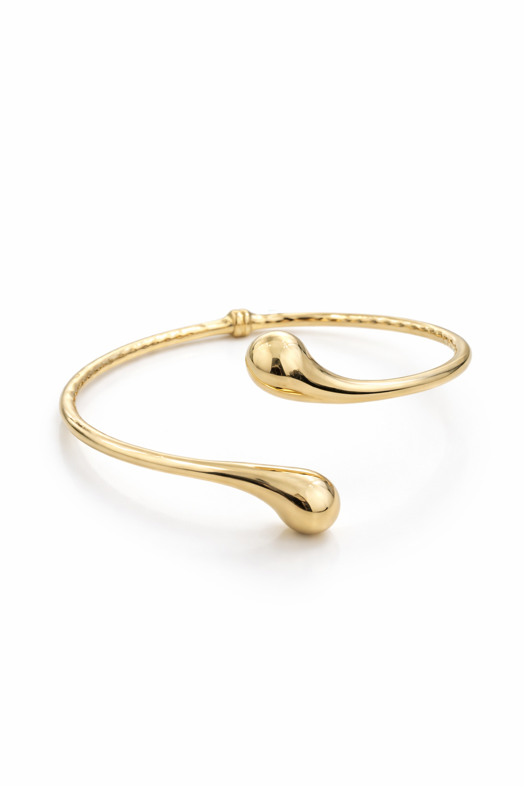 14KT TWO DROPS BANGLE  Weight 8.6GR