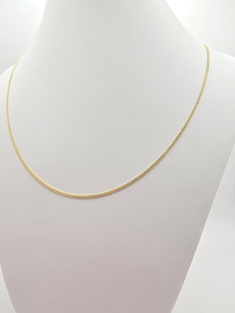 10KT SOLID BABY MIAMI CUBAN CHAIN Size 20INCH 1.2MM Weight 2.9GR