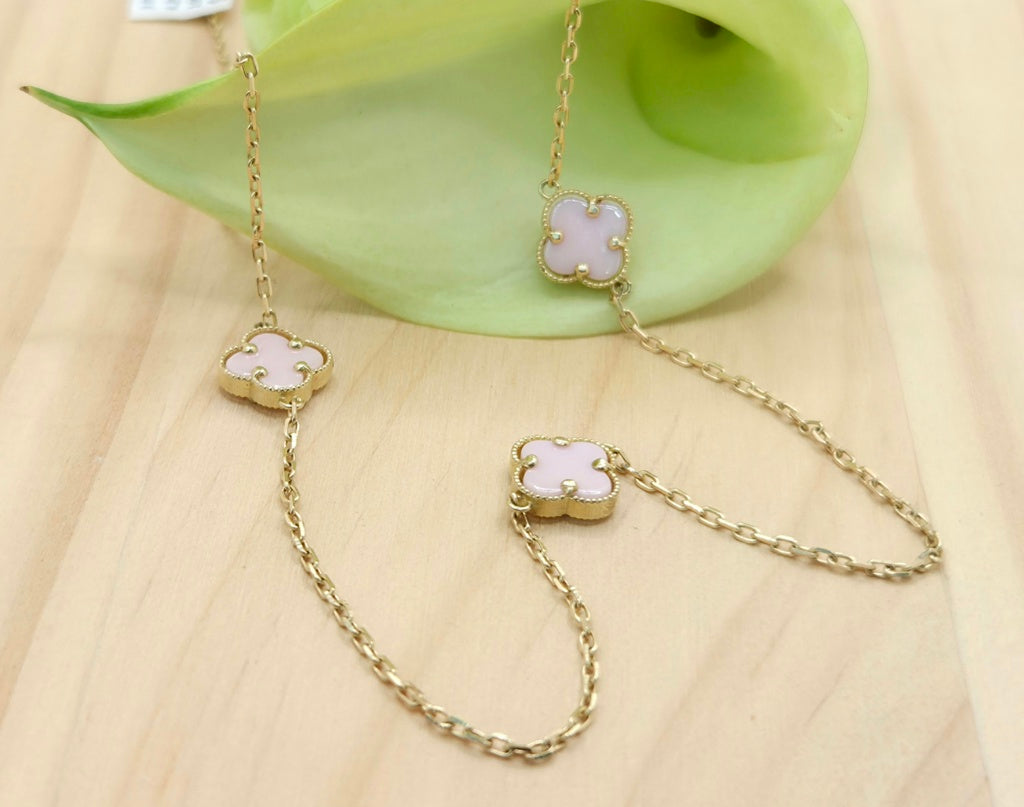 10KT FLOWER CHAIN Size 18INCH Weigth 4.2GR
