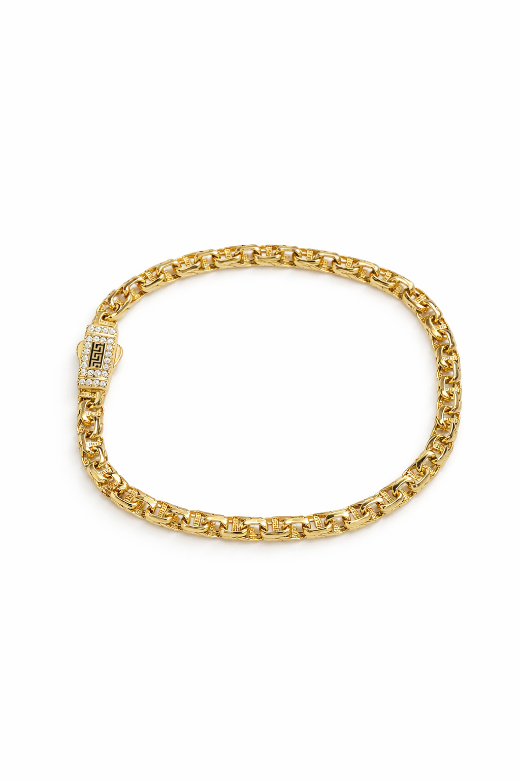 14KT CHINO LINK BRACELET Size 7.5OINCH 5MM Weigth 6.4GR