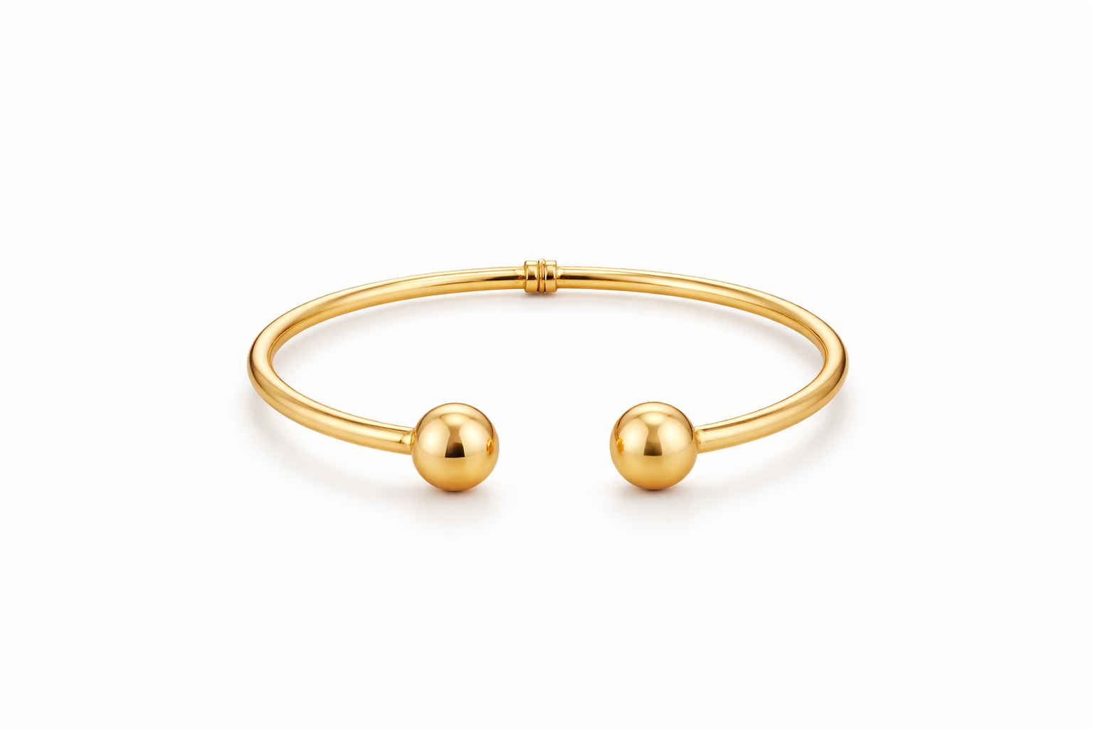 14KT BALLS CLASSIC DESIGN BANGLE  Weight 8.2GR