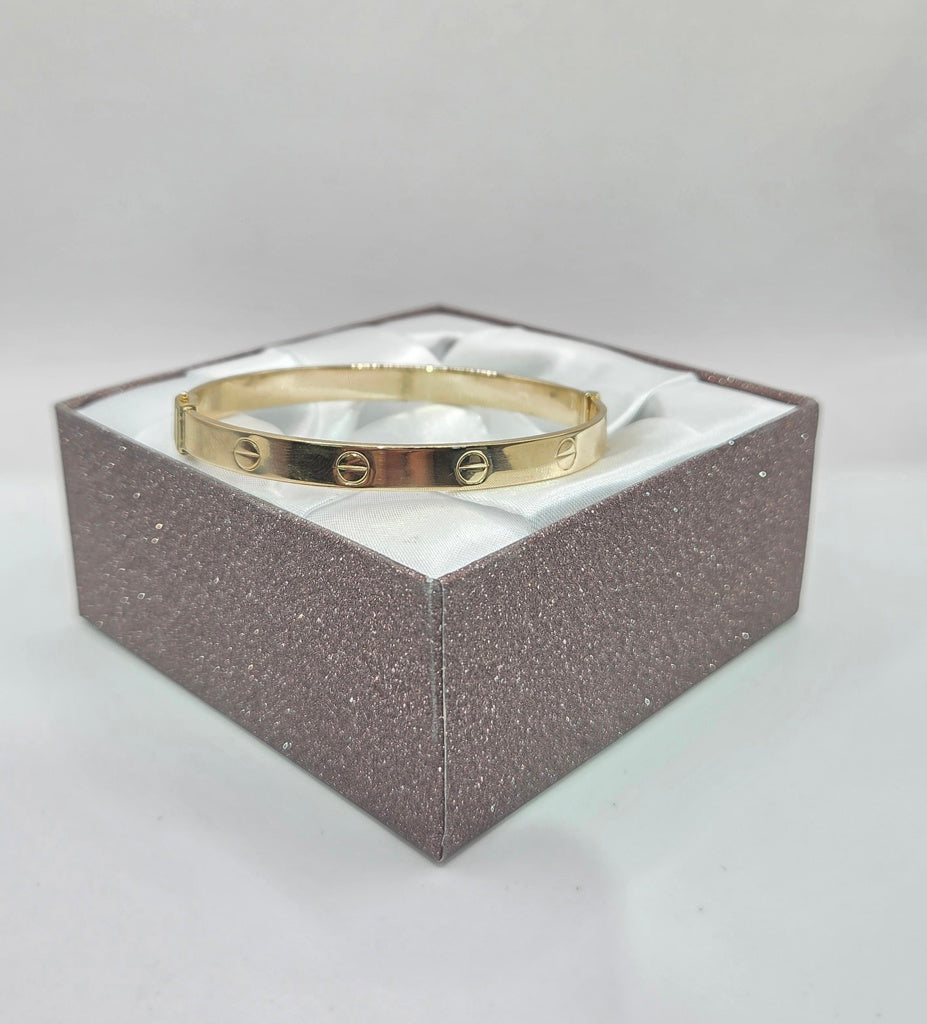 10KT  BRACELET+BANGLE Size 6MM Weigth 7.2GR