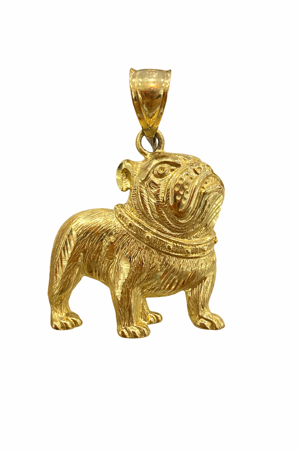 10KT YELLOW GOLD PITBULL DOG PENDANT Size MEDIUM Weigth 6.8GR