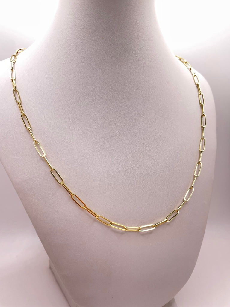 10KT PAPER CLIP 20INCH 3MM