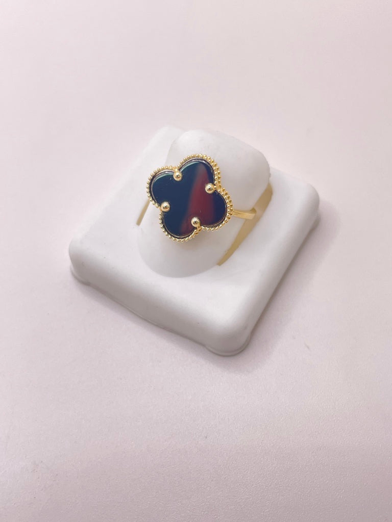 14KT FLOWER RING Size 6.5 Weigth 2.36GR