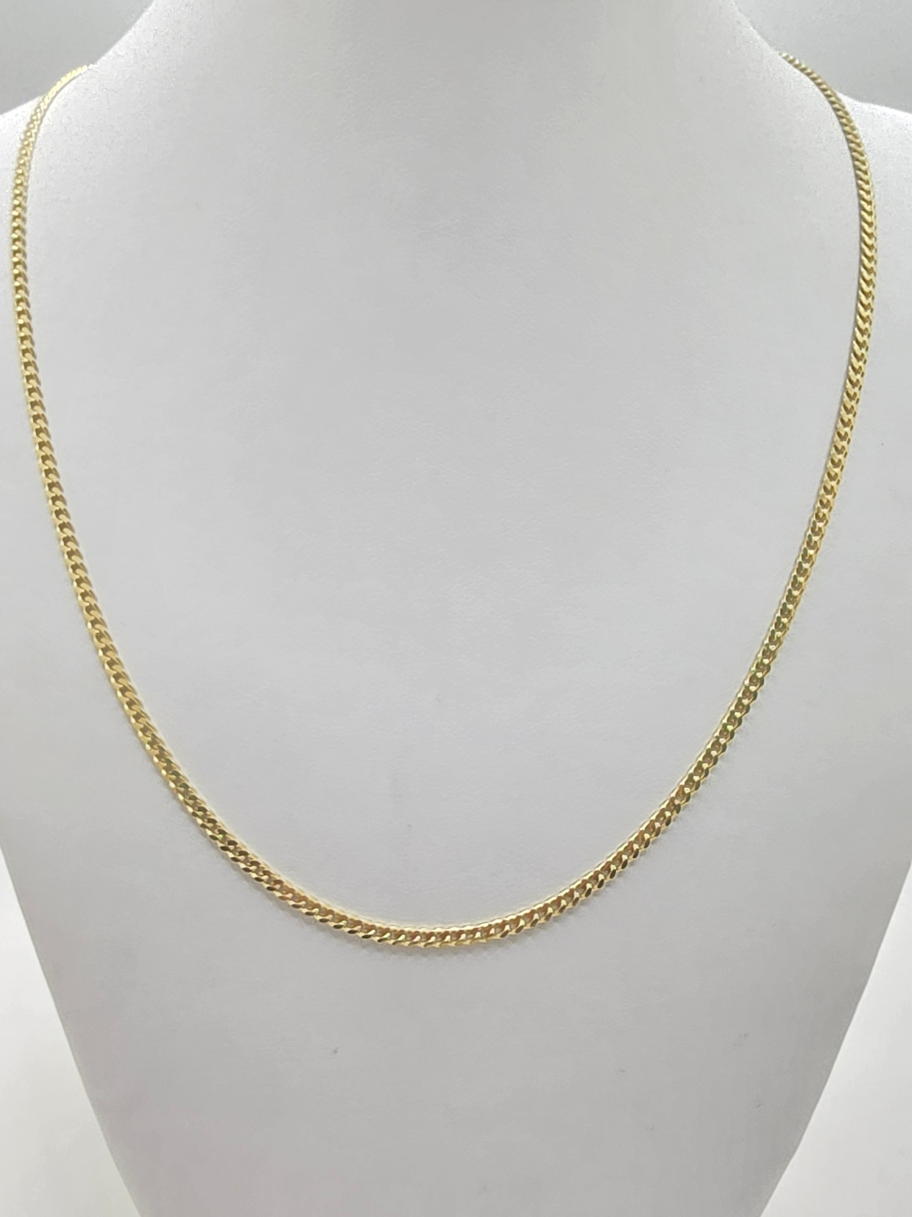 10KT SOLID MIAMI CUBAN CHAIN Size 18INCH 2.5MM Weight 7.5GR