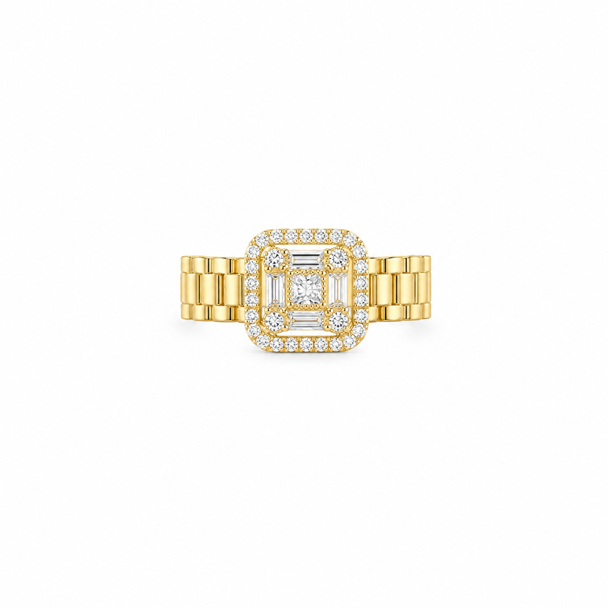 10KT SQUARE RING Size 8 3.2GR