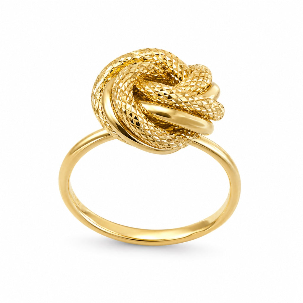 10K KNOT RING Size 8
