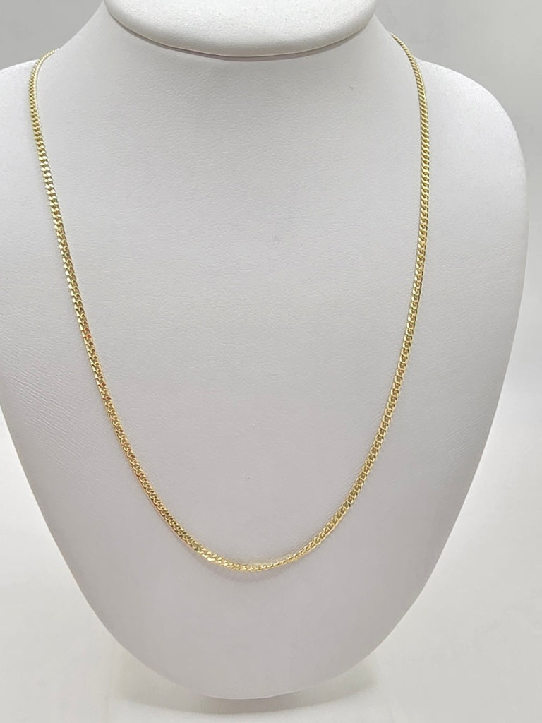 14KT BABY MIAMI CUBAN CHAIN Size 20INCH 1.5MM Weight 3.2GR