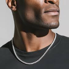 925 70CTW MOISSANITE TENNIS CHAIN Size 18INCH 2.5MM