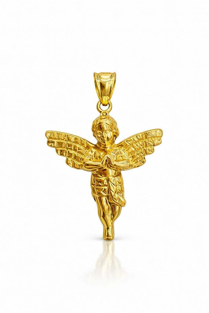 14KT MEDIUM GOLDEN GUARDIAN ANGEL PENDANT Size MEDIUM Weigth 2.5GR