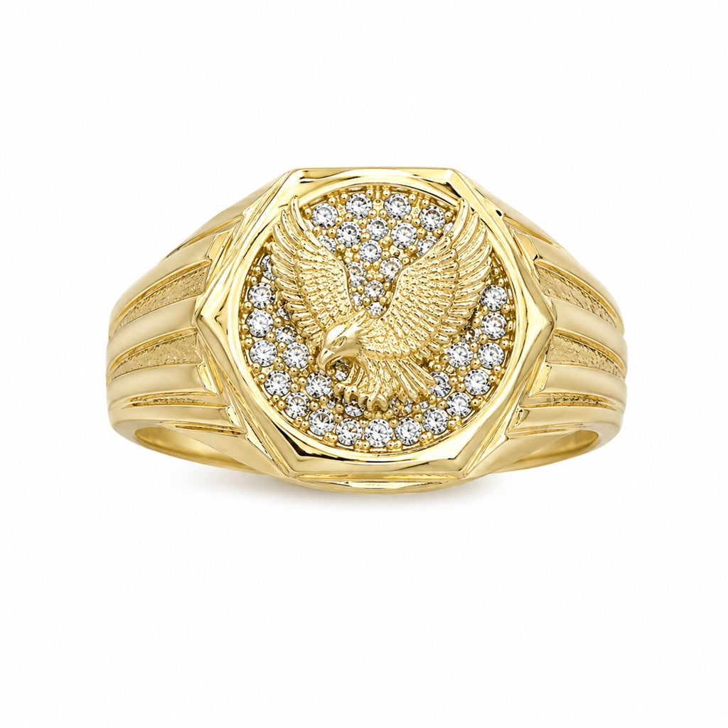10KT EAGLE RING SIZE 11 Weigth 4.7GRS