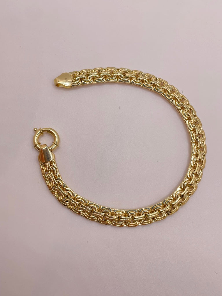 10KT OVAL LINK BRACELET