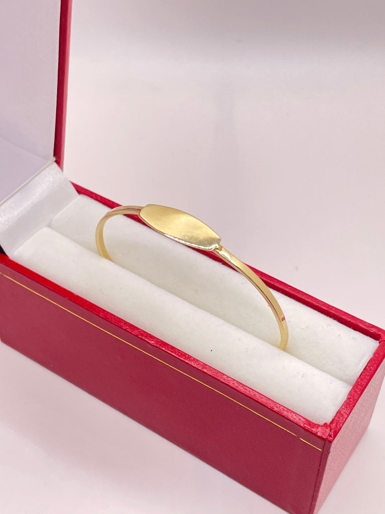 10KT BABY ID BANGLE Weight 2.2GR