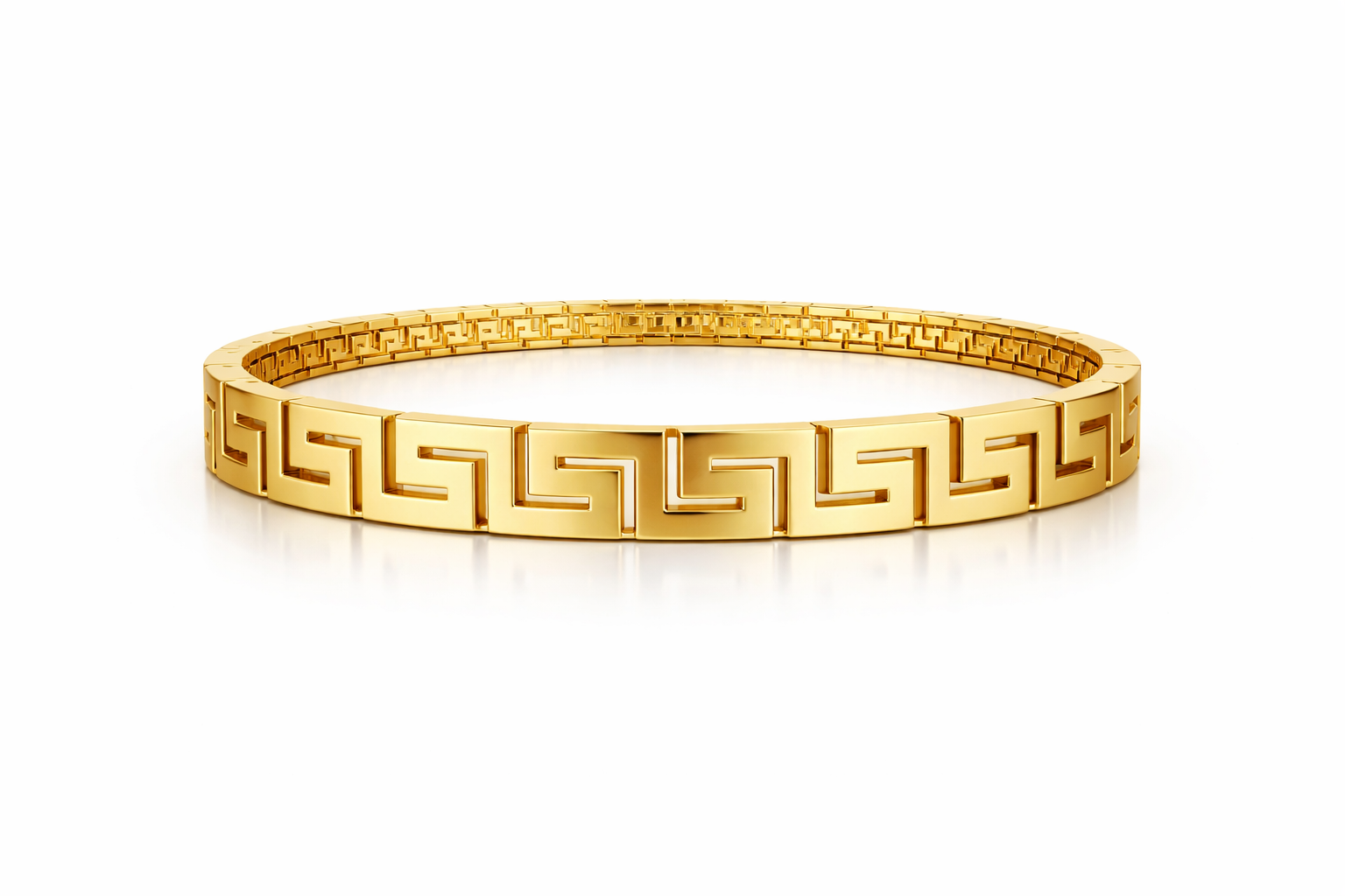 10KT  BRACELET+BANGLE Size 7.5INCH 7.5MM Weigth 10.1GR