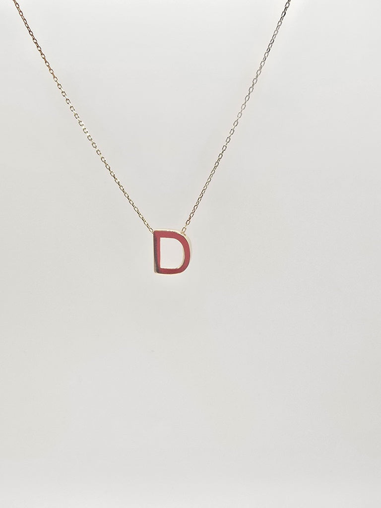 14KT LETTER "D" CHAIN Size 18INCH Weight 2.13GR