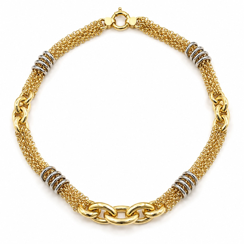 10KT ROLO CHAIN Size 18INCH