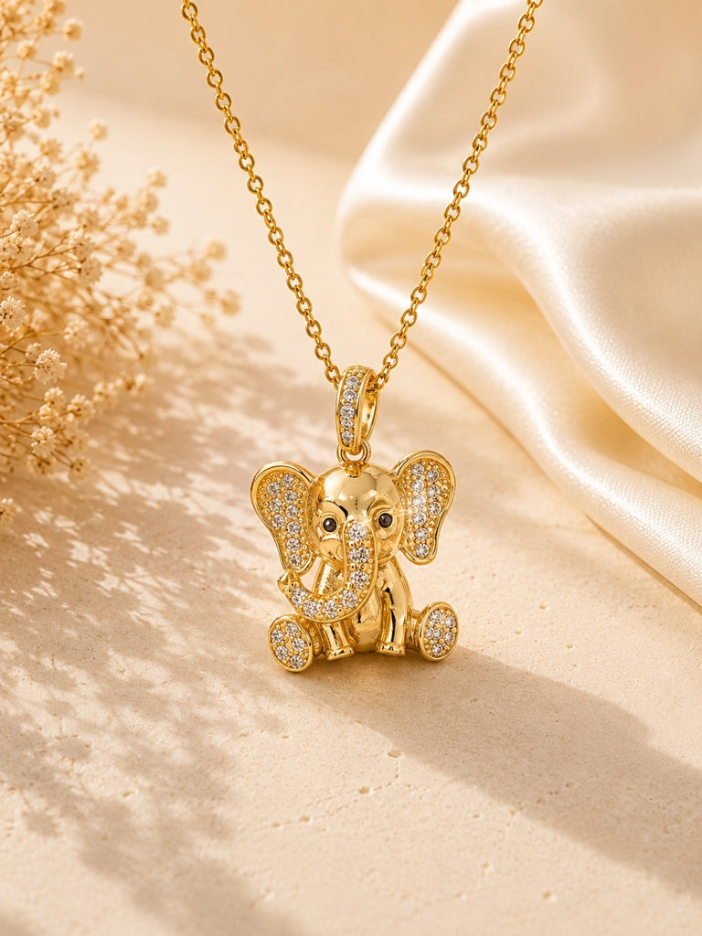 10KT ELEPHANT PENDANT Size  Weigth 2GR