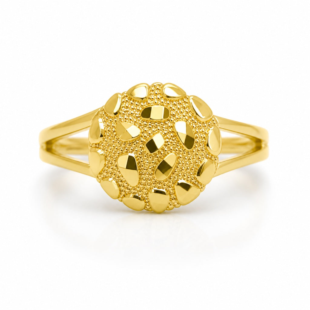 10KT NUGGET RING Size 8 Weigth 1.8