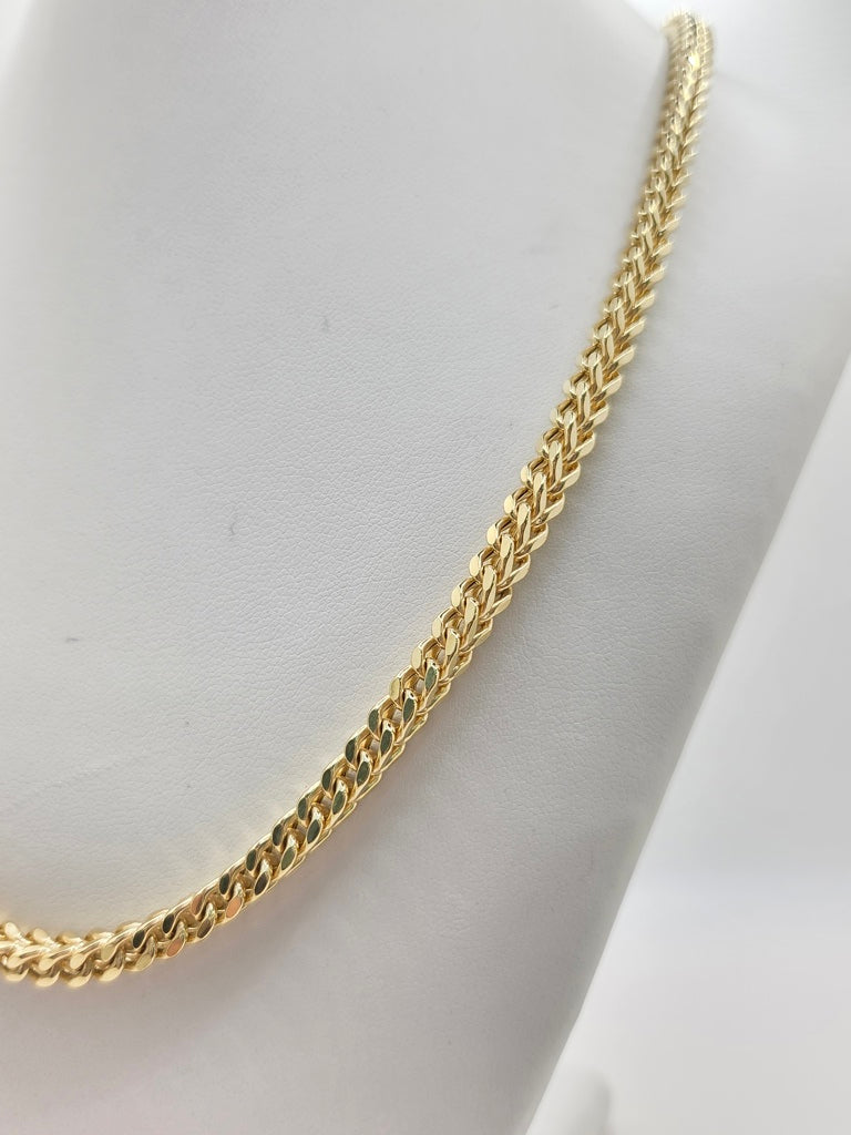 10KT SOLID FRANCO CHAIN Size 22INCH 4MM Weight 48.5GR