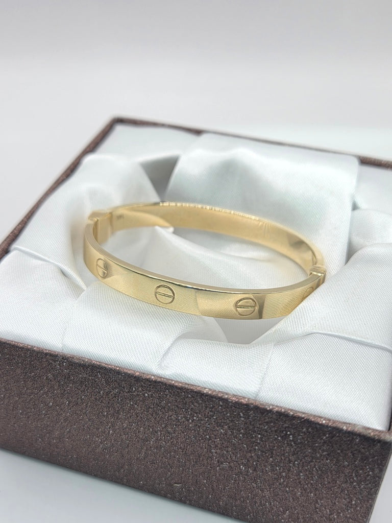 14KT  BRACELET+BANGLE Size 6.5MM Weigth 8.2GR
