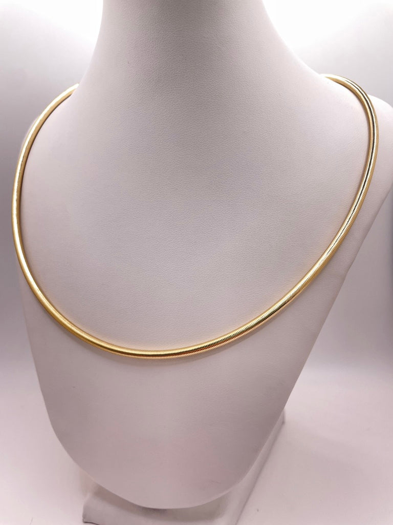 14KT  FLEXIBLE NECKLACE Size 18INCH 3MM Weigth 5.7GR