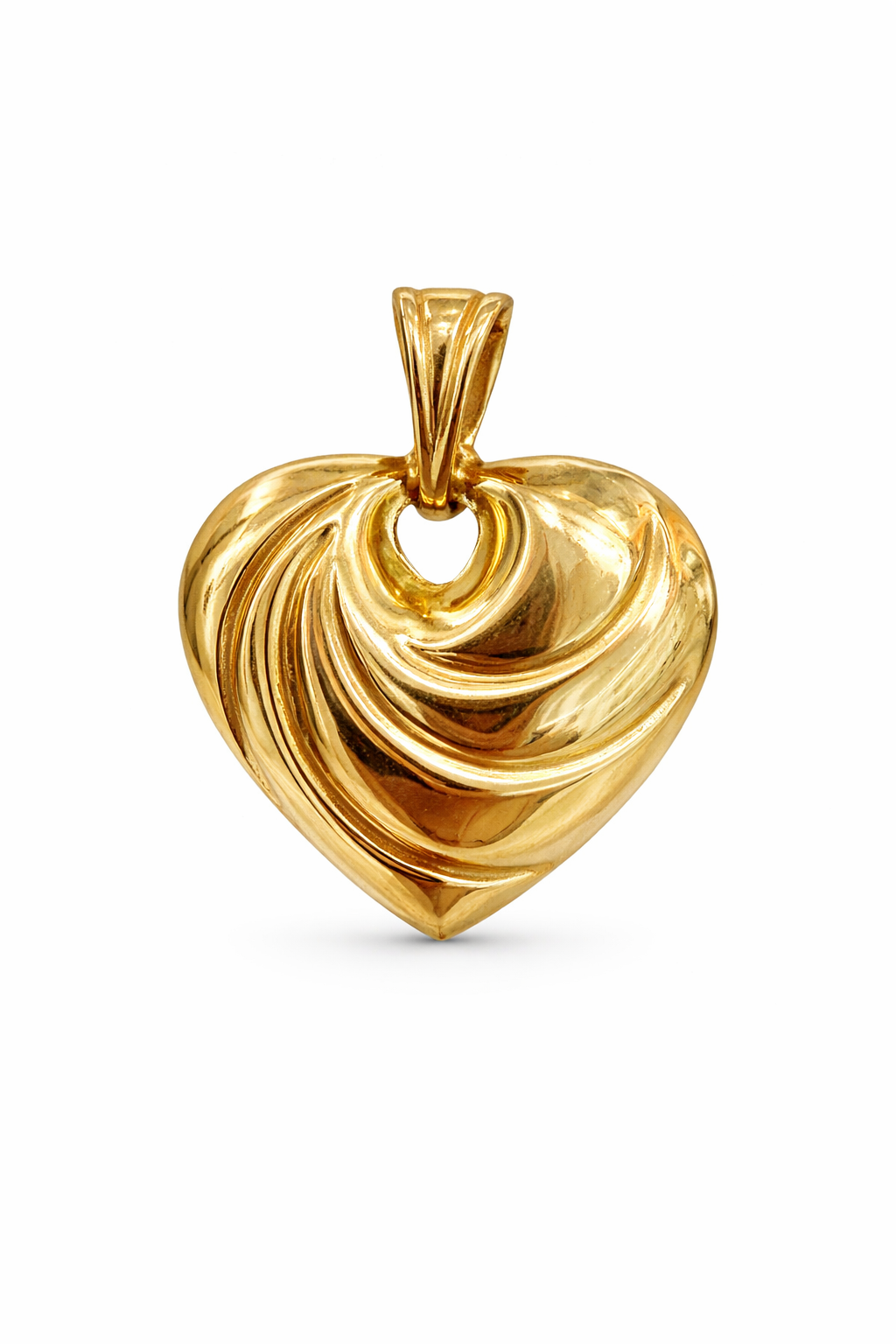 14KT SMALL VINTAGE STYLE HEART PENDANT Size SMALL Weigth 1GR