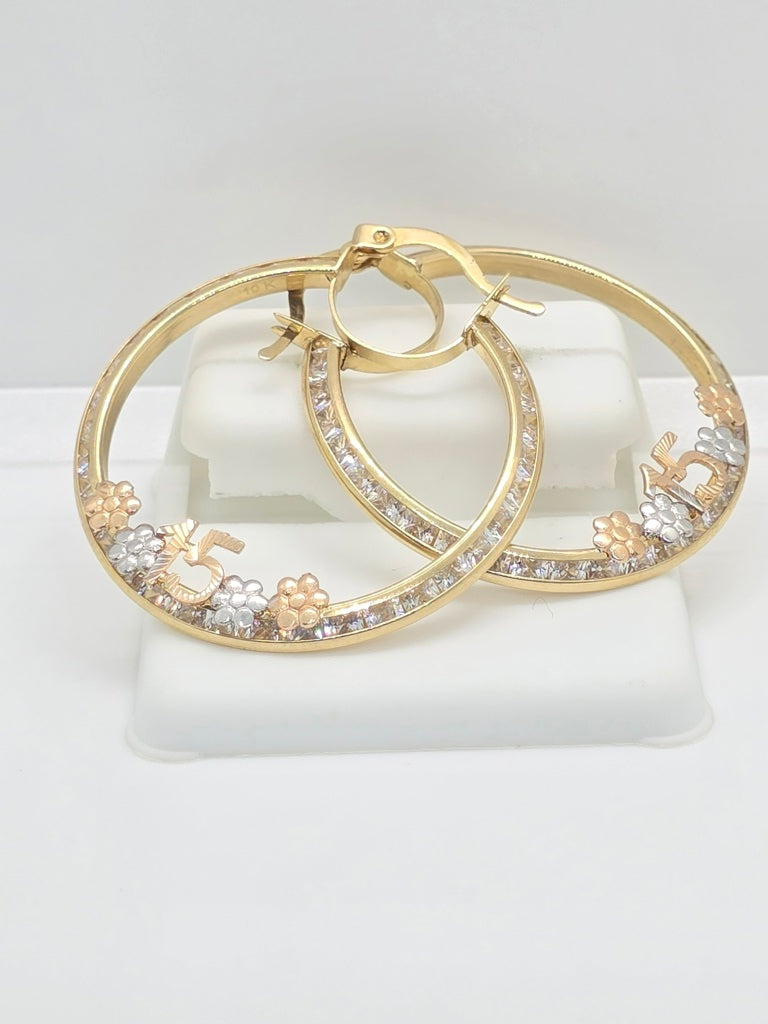 10K 15ANERA HOOP EARRINGS