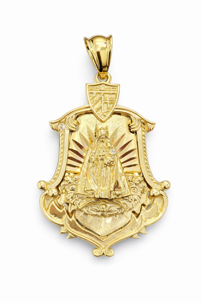 10KT  VIRGEN DE LA CARIDAD PENDANT Size  Weigth 11.5GR