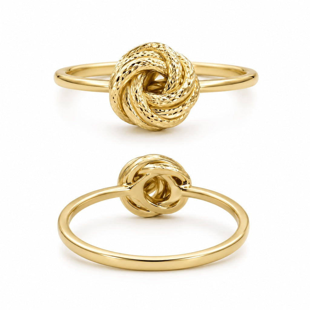 10K KNOT RING Size 8.5