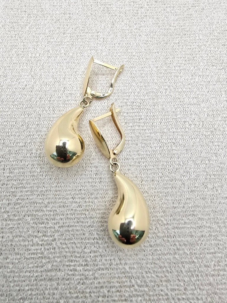 14KT DROP PENDANT EARRINGS Weight 3.8GR