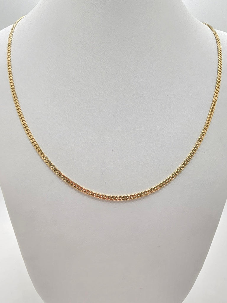 10KT SOLID MIAMI CUBAN CHAIN Size 22INCH 3MM Weight 14.7GR