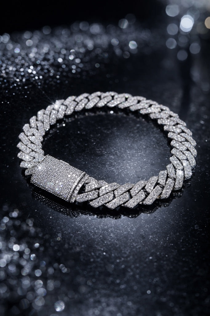 925 22.00CTW  MOISSANITE BRACELET SIZE 8