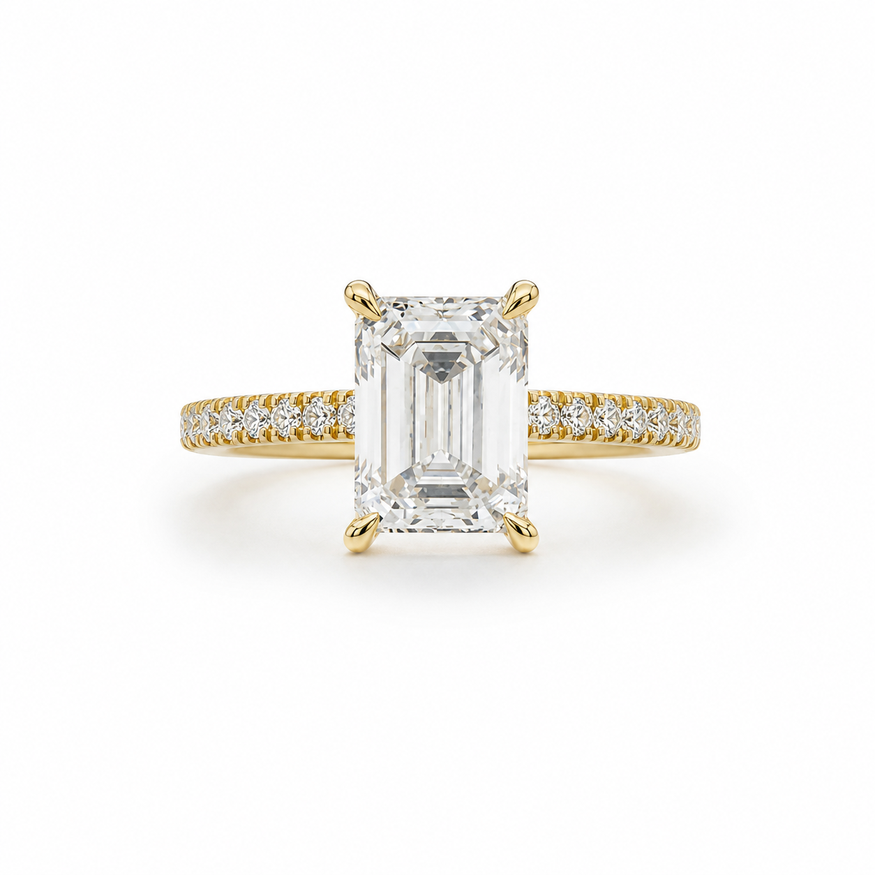 14KT LAB GROWN DIAMOND ENGAGEMENT RING Size 7