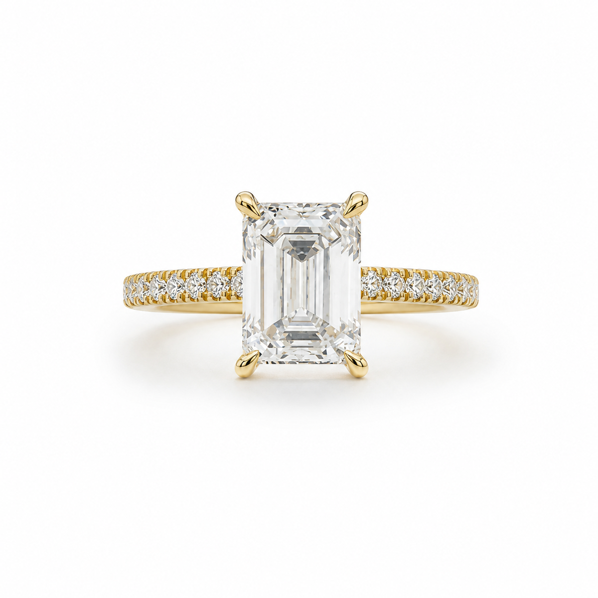 14KT LAB GROWN DIAMOND ENGAGEMENT RING Size 7