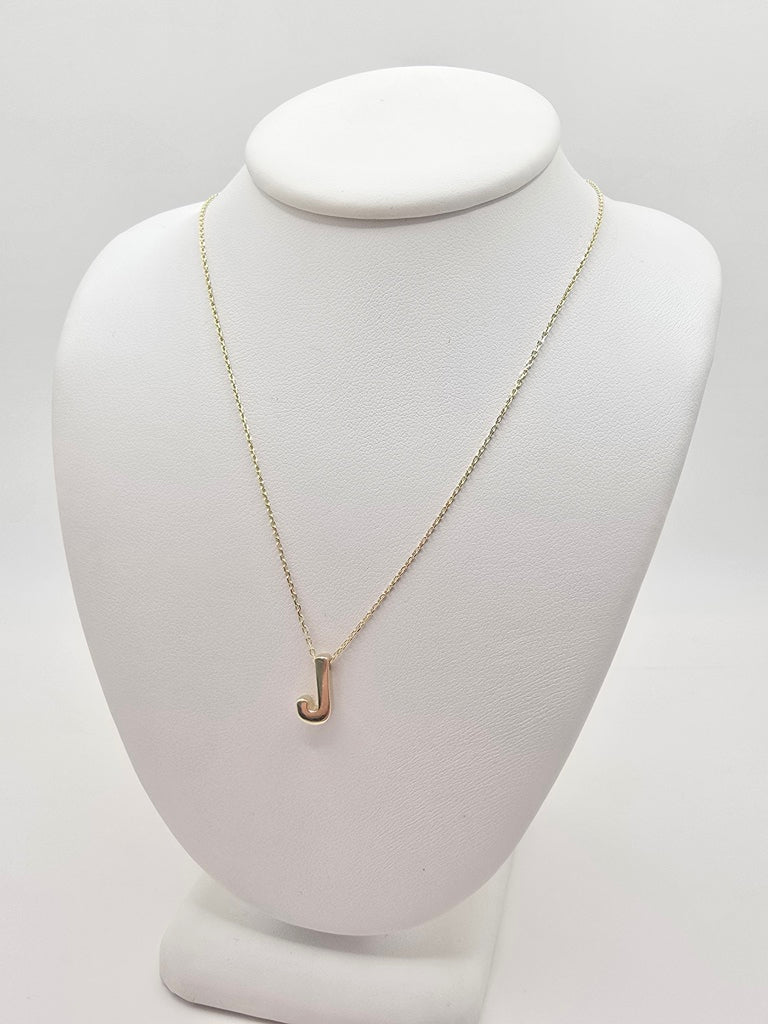 14KT LETTER "J" CHAIN  Size 18INCH Weight 2.03GR