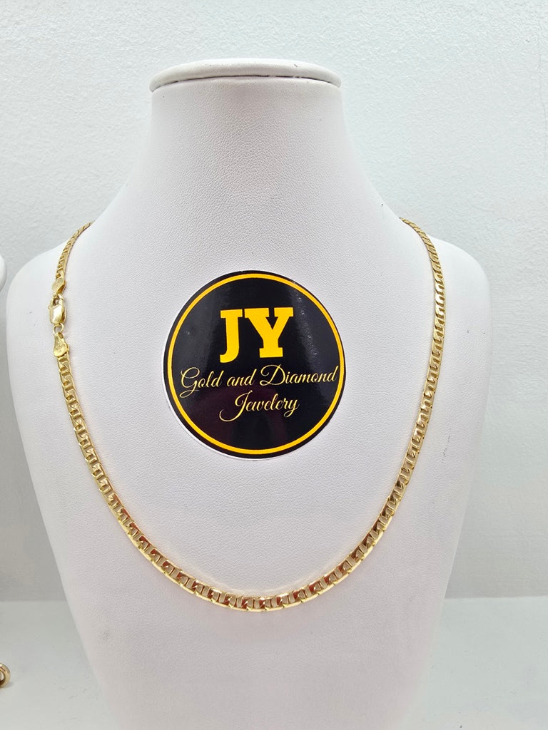 10KT SQUARE MARINER CHAIN Size 3mm 20in Weigth 11.7 grs