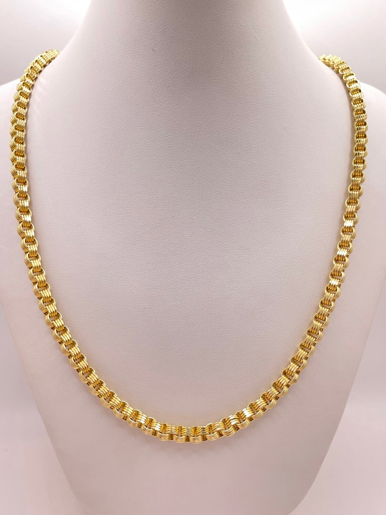 10KT BOX STYLE CHAIN 20INCH 4.5MM