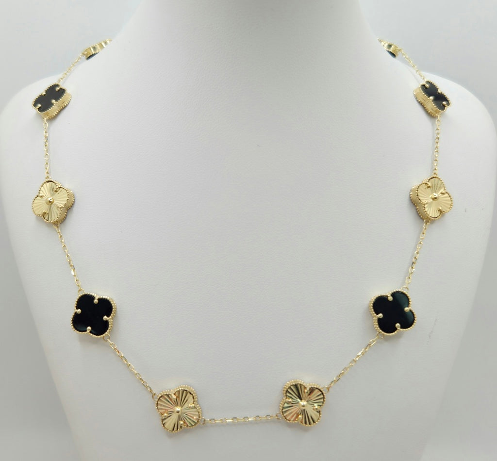 10KT FLOWER CHAIN Size 18INCH MEDIUM Weigth 14.8GR