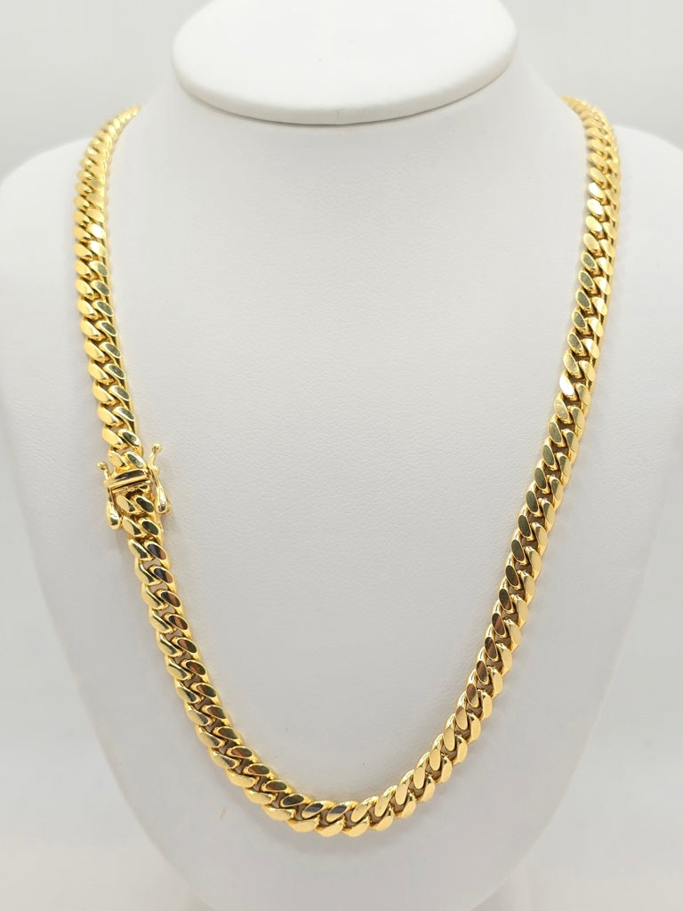 10KT SOLID MIAMI CUBAN CHAIN Size 5MM 20INCH Weight 35.6GR